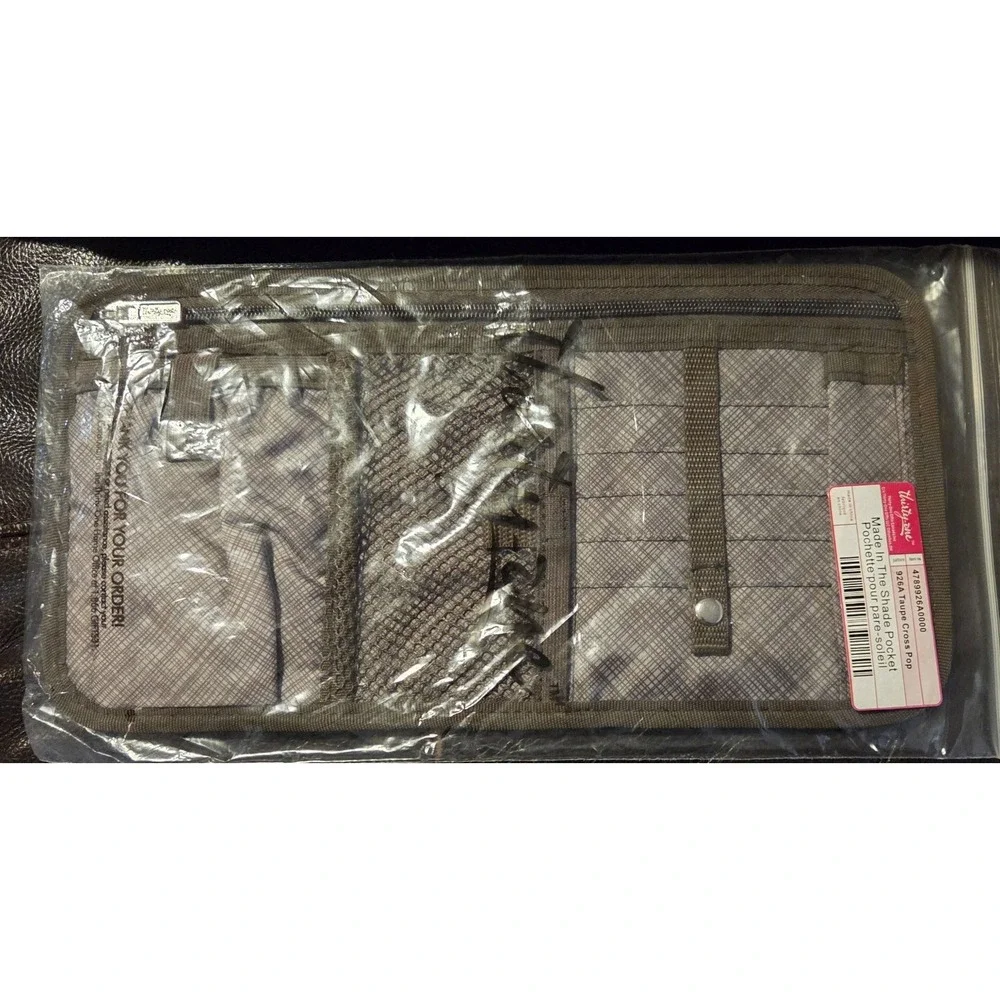 Thirty-One Made‎ In The Shade Pocket Taupe Cross Pop Retired New